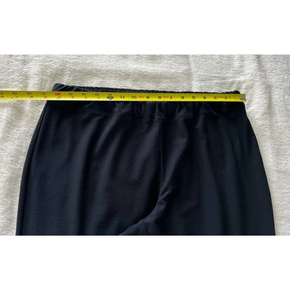 NWT $89 Coldwater Creek Sz 14 Black Pull On Casual Rayon Stretch Slim Leg Pants - Picture 9 of 12
